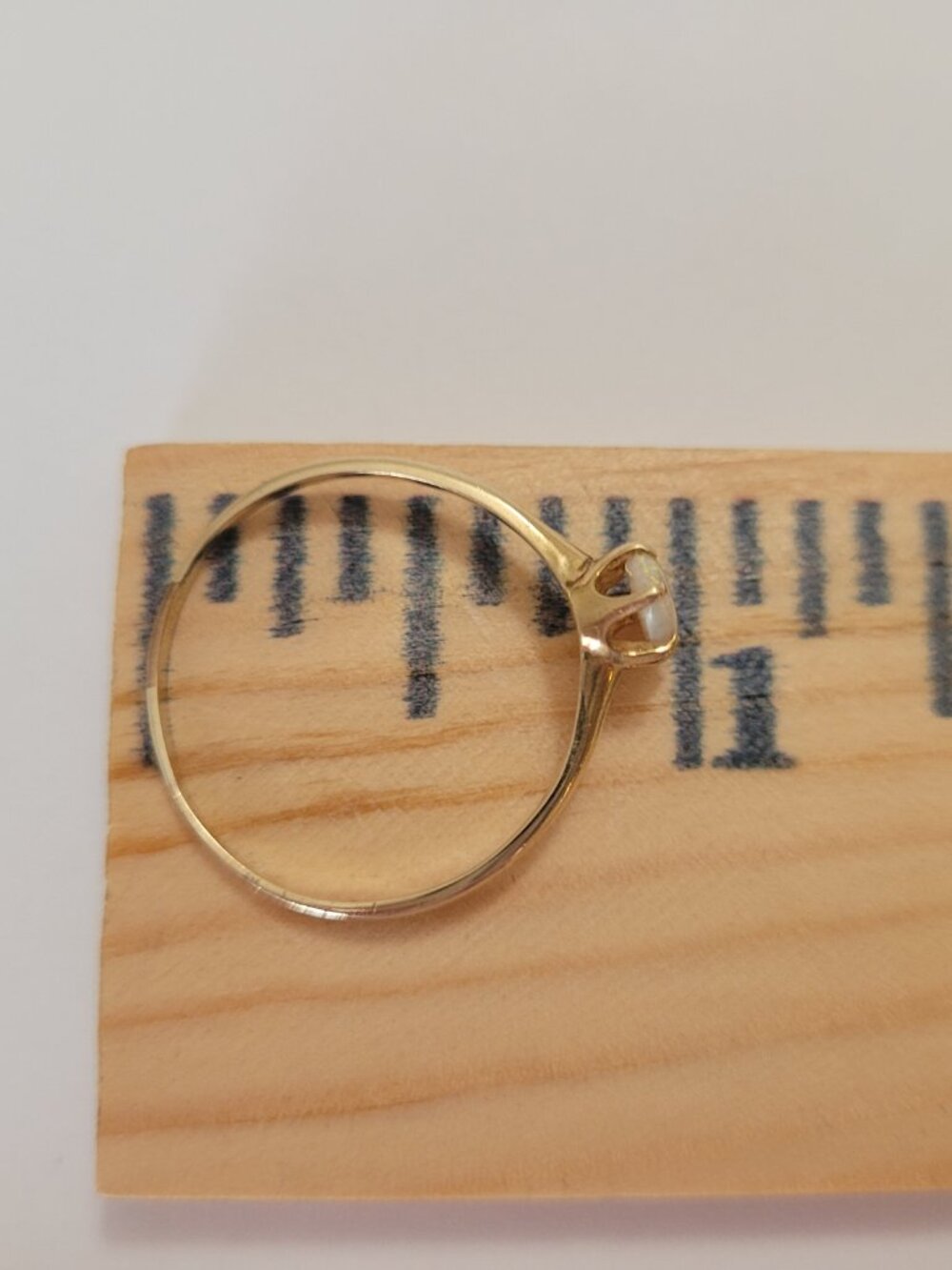 Opal Gold Vintage Ring 10k Womens October Birthstone - Picture 15 of 16